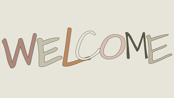 Preview of Boho Welcome Letters: Classroom Decor