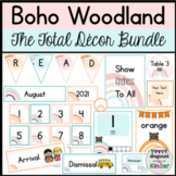 Boho Woodland Animal Classroom Decor Bundle | Boho Rainbow