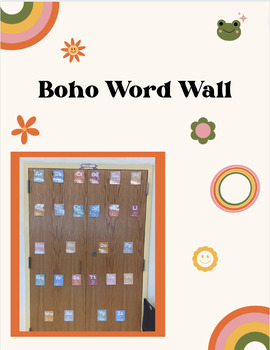 Preview of Boho Word Wall || Classroom Decor