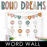 Boho Word Wall with 400 Sight Words - Editable