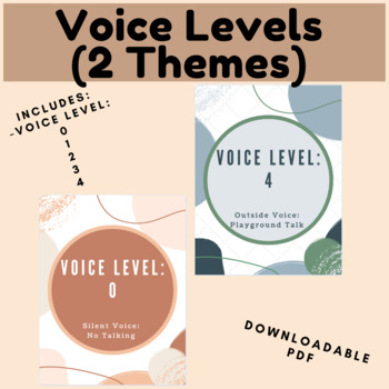 Preview of Boho and Blue Farmhouse Themed Voice Levels!
