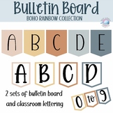 Boho bulletin board lettering and numbers set