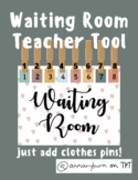 Boho waiting room clip chart, classroom management tool, w