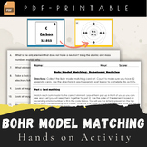 Bohr Model Matching Activity-Physical Science and Chemistry (PDF)