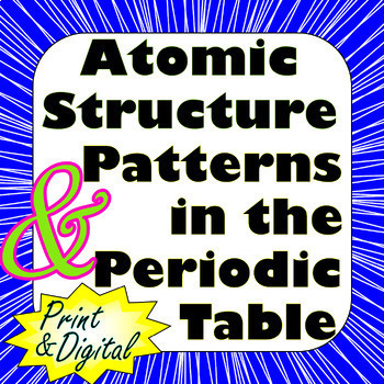 Preview of Atomic Structure & Periodic Table Patterns: Print & Digital Activities Bundle
