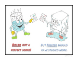 Boiling and Freezing Point Cartoon Poster & Practice