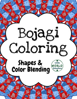 Preview of Bojagi Coloring - Shapes And Color Blends