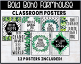 Bold Boho Farmhouse Classroom Posters