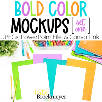Preview of Bold Color Mock Ups Set 1