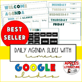Bold Daily Agenda Slides with Timers (Beach Colors)