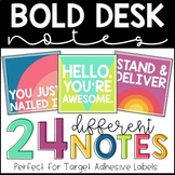 Bold Desk Notes - TARGET ADHESIVE LABELS - Desk Notes