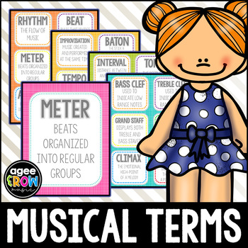 Preview of Rainbow Blast: Learn Music Terms with Bright Flashcards & Classroom Posters