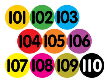 bold and colorful printable numbers 1 200 by nancy sabato tpt