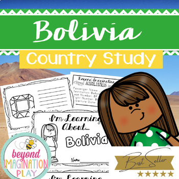 Preview of Bolivia Country Study *BEST SELLER* Comprehension, Activities + Play Pretend