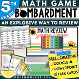 Bombardment 5th Grade End of Year Math Review Game Show Ac