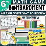 Bombardment 6th Grade End of Year Math Review Game Show Ac