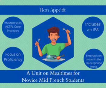 Preview of Bon Appétit: A 6-week unit on food and mealtimes for French 1 or French 2