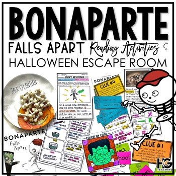 Preview of Bonaparte Falls Apart | Halloween Reading and Escape Room Activity for October
