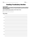 Bonding 3x3 Vocabulary Puzzle Answer Sheet with Instructions