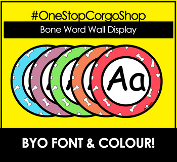 Preview of Bone Theme A-Z Word Wall Displays