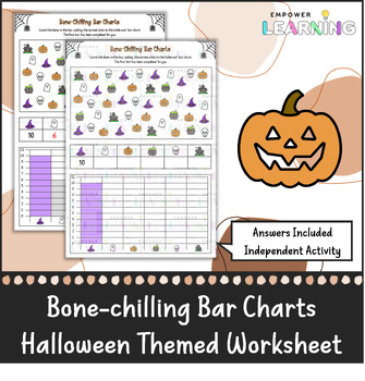 Preview of Bone-chilling Bar Charts - Halloween Math Worksheet