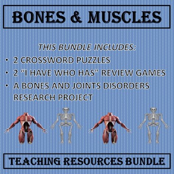 Preview of Bones and Muscles of the Body Teaching Resources Bundle (Anatomy and Physiology)