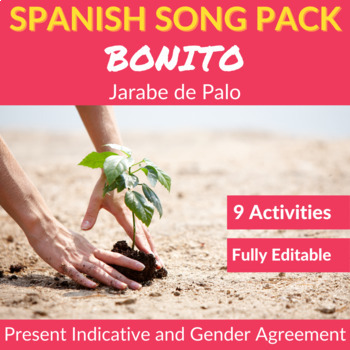 Preview of Bonito by Jarabe de Palo - Spanish Song to Practice the Present Indicative