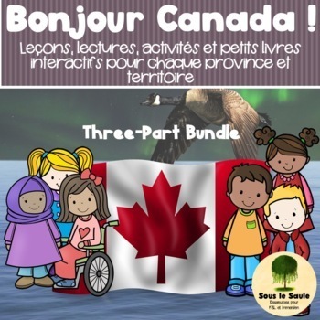 Preview of Bonjour Canada ! Lectures, Cahiers, Activités, Casses-Têtes FRENCH CANADA BUNDLE