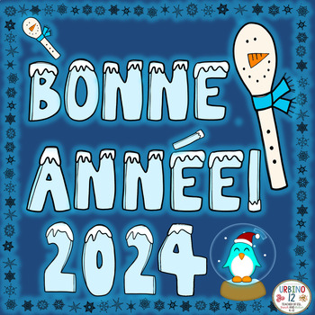 Preview of Bonne Année 2024 French  Happy New Year