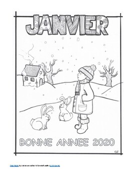 Bonne Année 2020 coloriage Happy New Year French Immersion by Madame ...