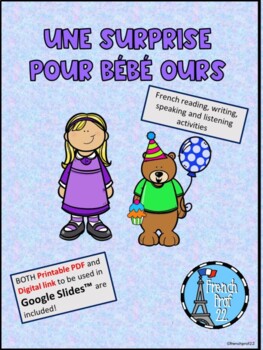 Bonne Fete Bebe Ours French Distance Learning Story And Authentic Activities