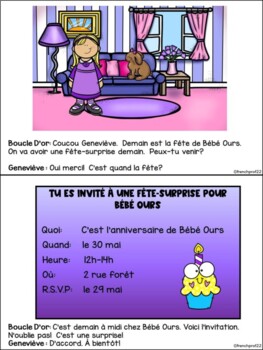 Bonne Fete Bebe Ours French Distance Learning Story And Authentic Activities