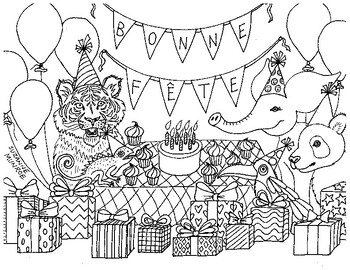 Coloriage anniversaire 2 ans - Fêtes d'anniversaire