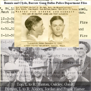 Preview of Bonnie & Clyde, Barrow Gang Dallas Police Department Files