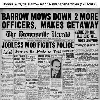Preview of Bonnie & Clyde, Barrow Gang Newspaper Articles (1933-1935)