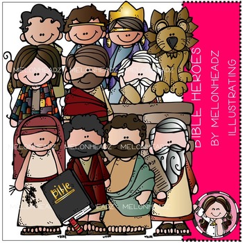 Preview of Bible Heroes clip art - COMBO PACK- by Melonheadz