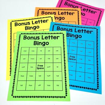 Bonus Letter Bingo By Learning Support Lady 