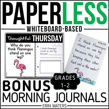 Preview of Bonus Paperless 1st & 2nd Grade Morning Work {Whiteboard-based & EDITABLE}