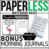 Bonus Paperless 1st & 2nd Grade Morning Work {Whiteboard-b