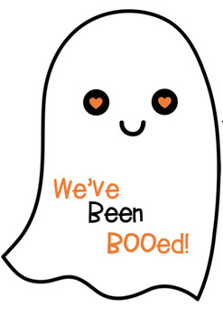 Boo Basket Sign by Beth Hausladen | Teachers Pay Teachers