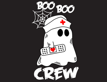 Download Boo Boo Crew Funny Halloween Nurse Ghost Svg Cricut Silhouette Cutting File