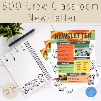 Preview of Boo Crew EDITABLE School Newsletter