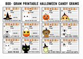 Boo Gram Digital PTO CandyGram Halloween Fundraiser Note tags