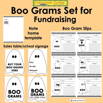 Preview of Boo Gram Halloween Fall Fundraiser Set for PTA PTO Administrators