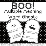 Boo!  Multiple Meaning Word Ghosts