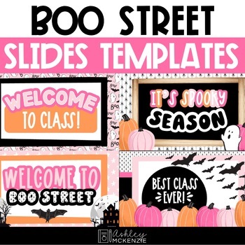 Preview of Boo Street Halloween Slides Templates | for Google Slides ™