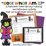 Boo!  What Am I?  A Halloween Online Library Catalog and I