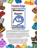 Boo's Shoes - Helper Badges For Volunteer Shoelace Assistants