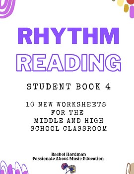 Preview of Book 4 Student Guide - Rhythm Reading exercises for middle and high music