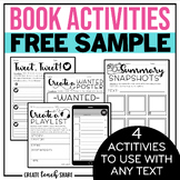 Book Activities FREE SAMPLE - Fiction & Nonfiction - Readi